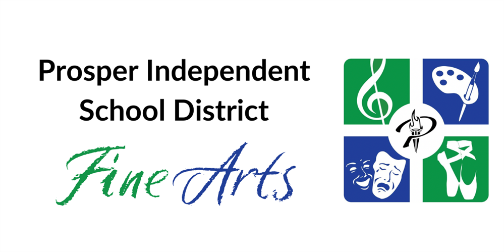 Prosper Independent School District fine Arts with logo